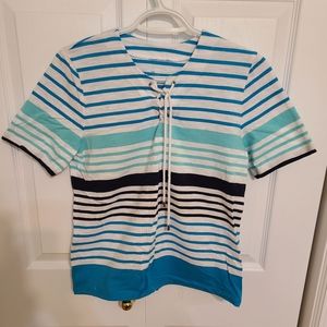 🌟4/$15 Allison Daley Striped T-Shirt Size Small Petite